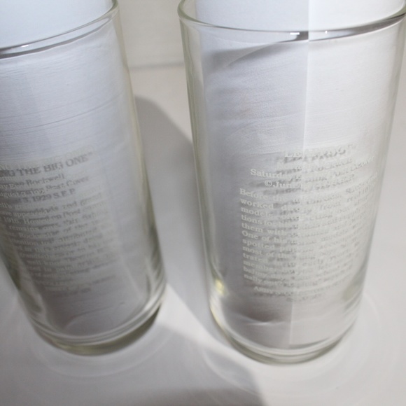 That Saturday Evening Post Set of 3 Glass ware - Picture 5 of 5